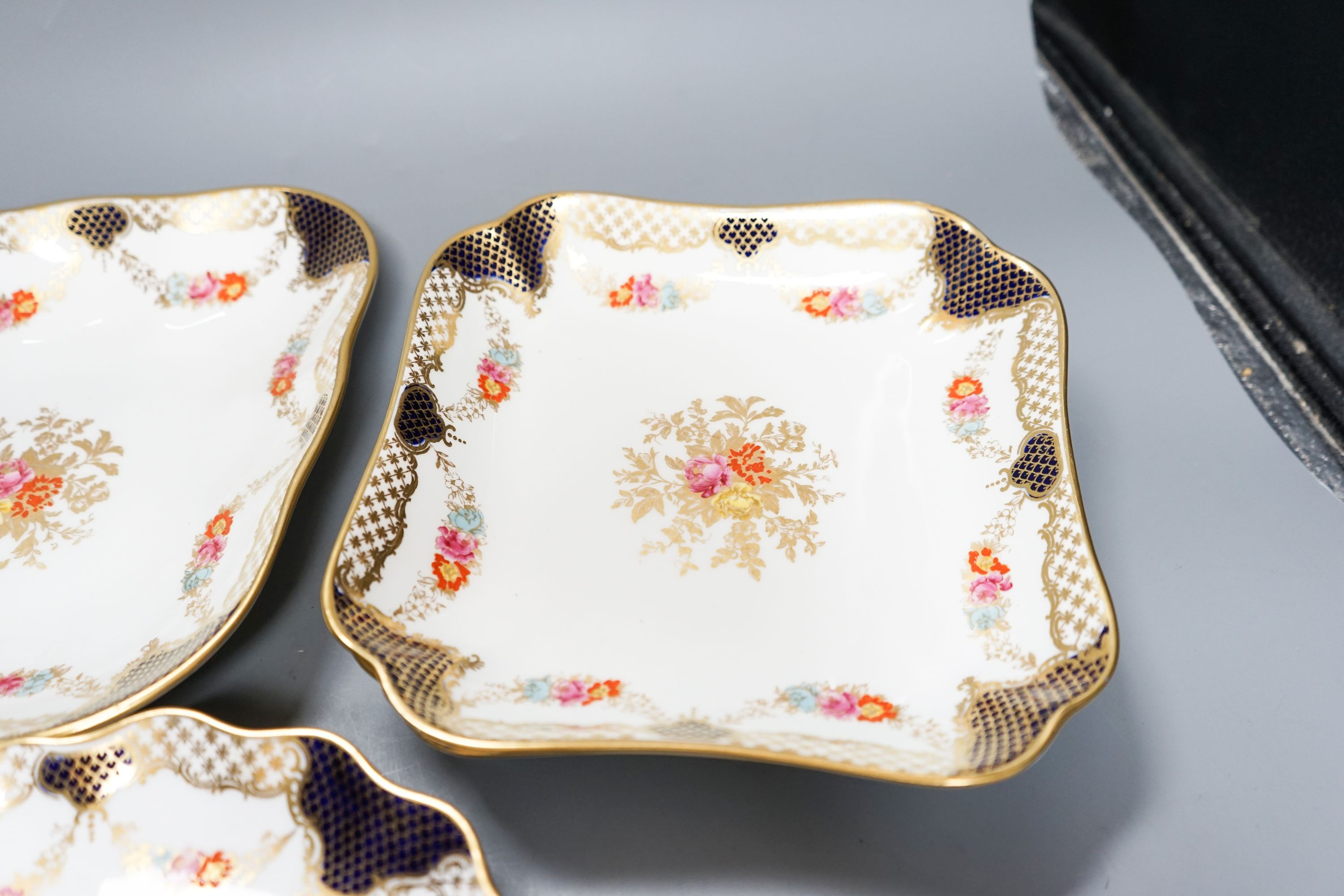 A late 19th century Wedgwood 7 piece part dessert service